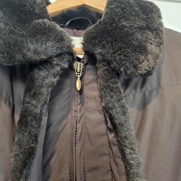 Charter Club Jacket Womens XL Brown Down and Duck Feathers Quilted Winter Warm - Picture 6 of 10